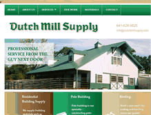 Tablet Screenshot of dutchmillsupply.com